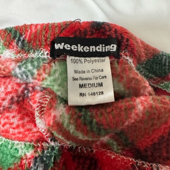 Fleece Christmas pajama shorts. - Picture 3 of 4